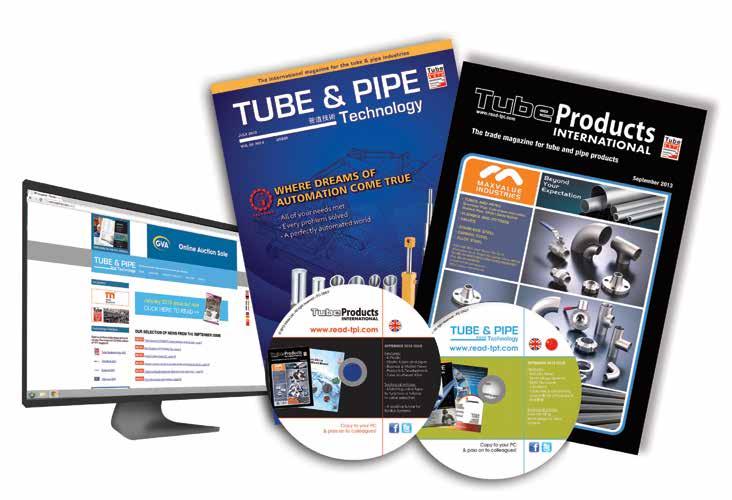The world s leading tube and pipe trade magazines Pick up your free copy & CD at