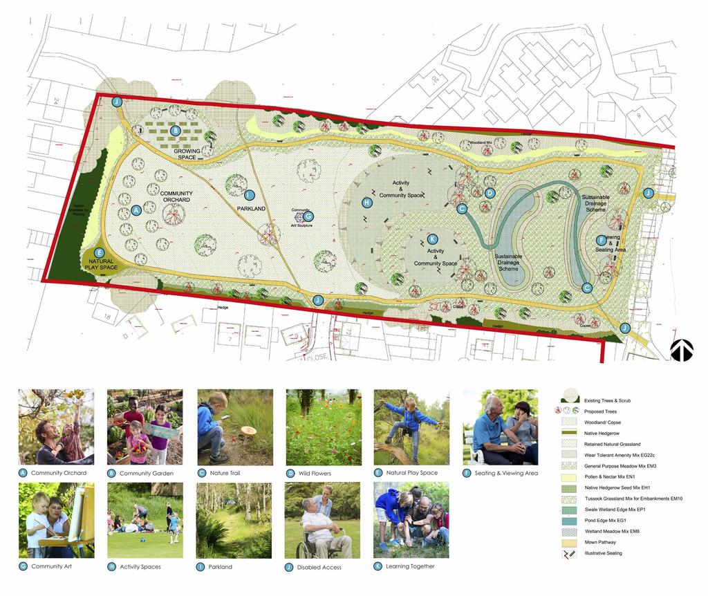 PUBLIC OPEN SPACE Park Area Concept Plan presented to the Council We are keen to hear your views as to how you would like the public open space to look and what should be incorporated within it.