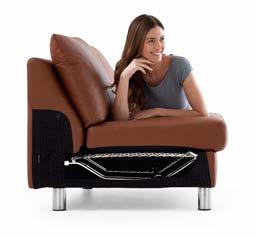 Our flexible headrest has subtle movement and is easily adjusted for a further improved