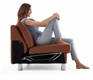 The headrest can be used on existing Stressless E200 and E300 units, and is easily
