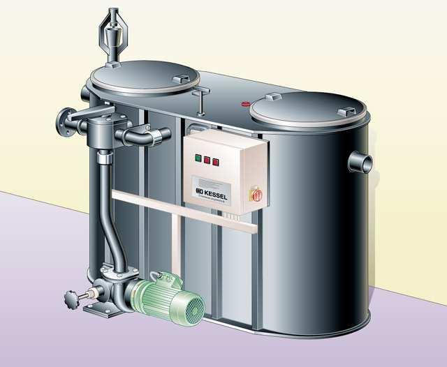 INSTALLATION AND OPERATING INSTRUCTIONS KESSEL Grease separator M NG 2, 4, 7 and 10 For installation in frost free areas With manually automated disposal program Version according to DIN 4040-1 or