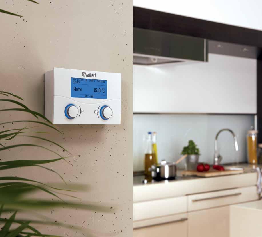 Controls Comfortable living Performance heating controls Digital weather compensator - VRC 400 * Weather compensator offers the functionality and features of the VRT 360 with the additional benefit