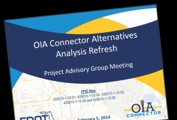 OIA CONNECTOR Alternative Modes & Connections OIA AA