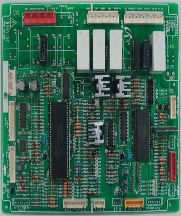 Model : RF266AA**, RF266AB**, RF266** nominal voltages listed CN10 Low Volt Pwr 1-3 5VDC (Red-Blk) 5-3 12 VDC (Yel-Blk) CN78 7,8 Pantry Disp 9-11 (Blu-Wht) 12vdc 10-11 Sw input (Prp-Wht) 5vdc CN73
