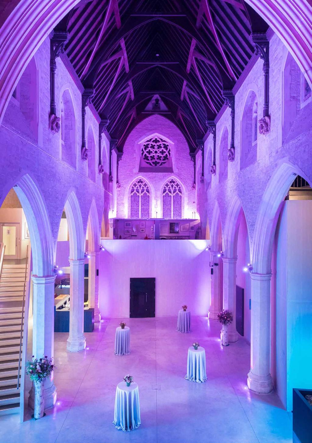 With its soaring pillars, large vaulted ceilings, beautiful stained glass windows and the marriage of traditional and contemporary