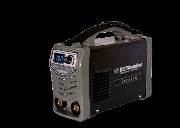 WELDING INVERTER WMW 190 Small, light, portable and cost effective inverter for MMA and TIG welding with Lift arc start.