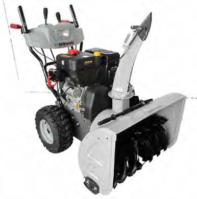 of snow clearing from the ground Self-propelled Big transparent Control panel Halogen headlight Snow chains MODEL STEm 7162 E ENGINE POWER 7 HP DISPLACEMENT 212 ccm CLEARING WIDTH 62 cm / 24.