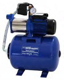 a one-stage flow pump with stainless steel housing. It can produce pressure up to 4.6 bar, deliver water up to 46m high and is suitable for suction from maximum 8m of depth.
