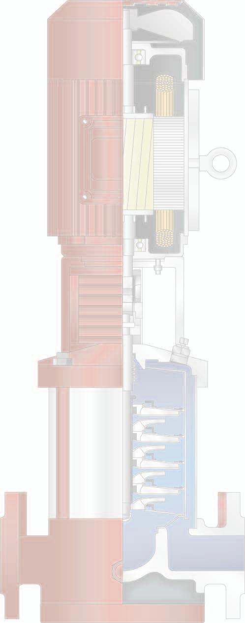 Driver Pump unit is designed to accept a NEMA C-face motor standard Wide variety of motor enclosures available for application flexibility IEC motors can be used upon request Impeller/Diffuser Stack