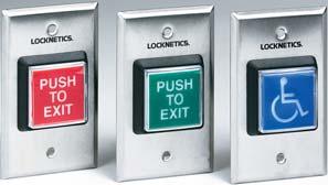 700 Series Entry Level Pushbuttons are available for single gang and narrow stile applications.