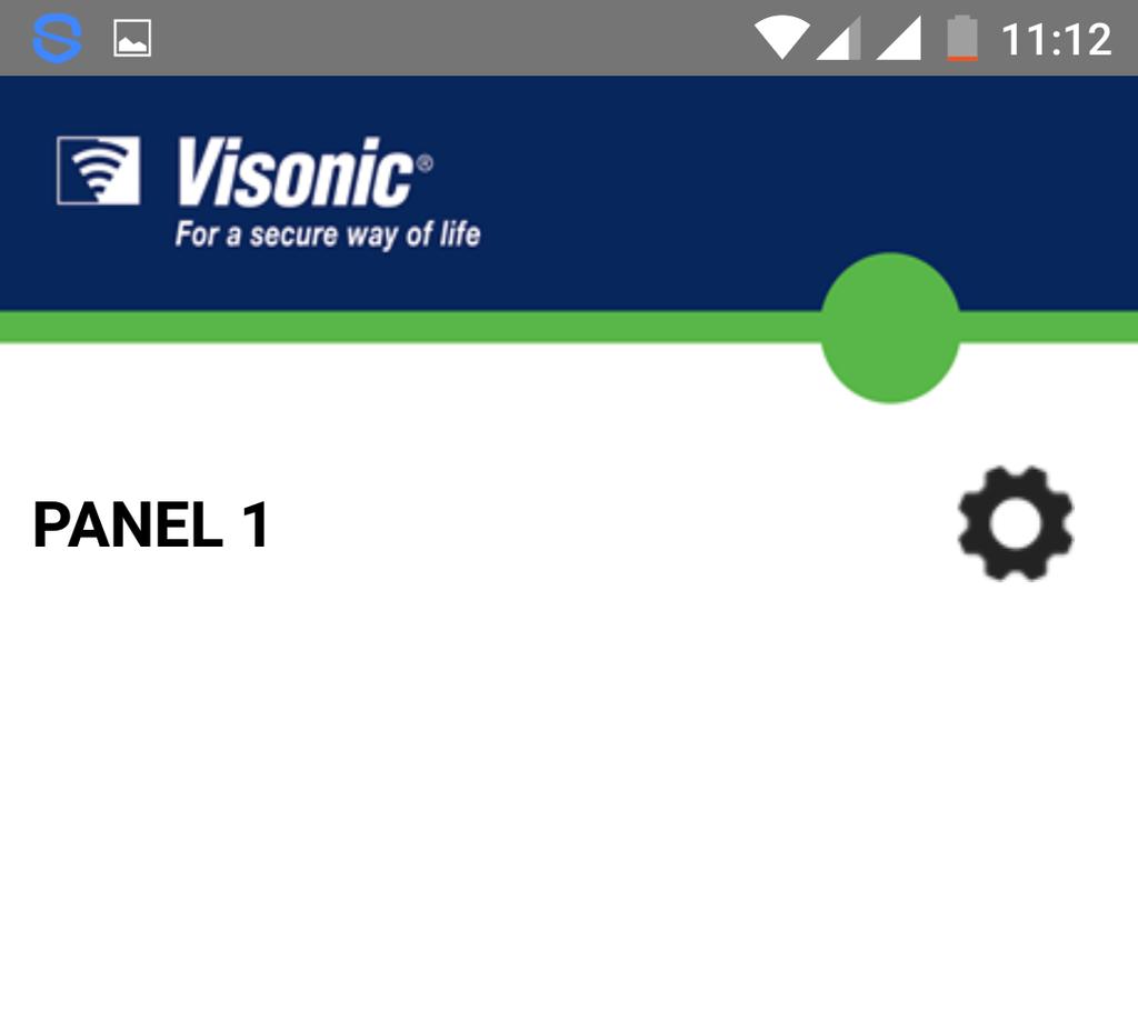 Settings of My Visonic SMS App: It will show the following page after the application is started.