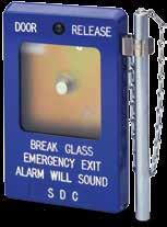 7150-0324:0109 EMERGENCY BREAK GLASS STATION The SDC 491 Emergency Door Release Break Glass Station provides immediate unlocking of perimeter doors or interior doors that are equipped with fail-safe