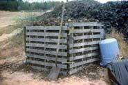 Wooden Compost Structure (Homemade or store bought) Bins-Neatly contain