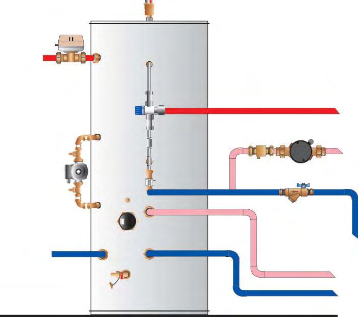 3.2 Temperature/pressure relief valve discharge The pipe work that takes any discharge from the temperature/pressure relief valve should be fitted in copper.