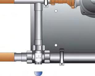 Remove the hose from the upper drain cock and connect it to the return (lower) drain