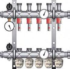 The Supply (flow) manifold must be the rail with the flow gauges. 2. Remove the temperature gauges (these are a press fit), unscrew the boss, and the blanking screw on the reverse. 3.