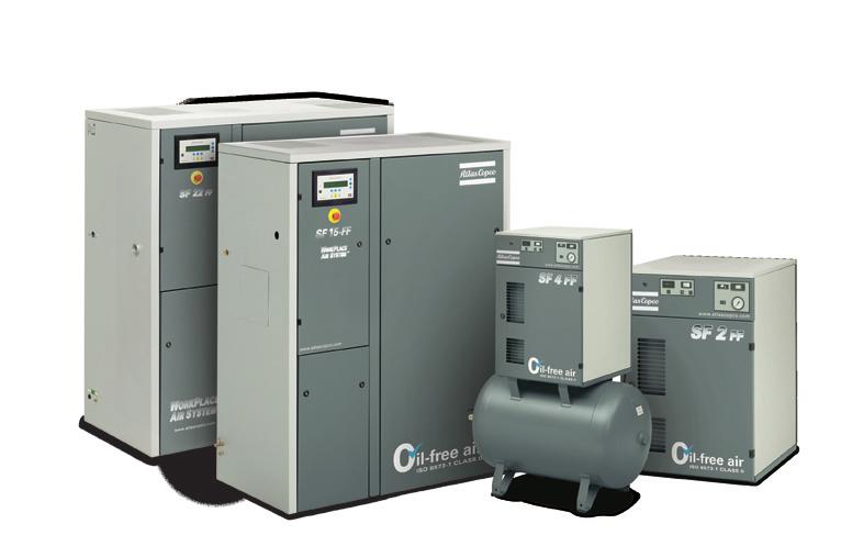 Cost-efficient, high-quality air With its range of state-of-the-art oil-free compressor technologies such as screw, tooth, centrifugal, reciprocating and scroll, Atlas Copco provides the right