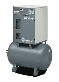 SF - FF (FULL FEATURE) The SF - is available as a Full Feature unit. Atlas Copco Full Feature compressors include a refrigerant air dryer integrated into the compressor enclosure.