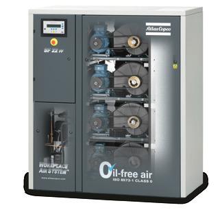 SF 7-: Cutting-edge INNOVATION At the forefront of technological innovation, Atlas Copco continues to develop and expand its range of oil-free scroll compressors.