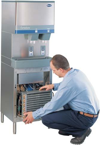 Exclusive chilled water option eliminates the need for bottle water coolers. Follett s exclusive slide-out icemaker means easier access and faster servicing.