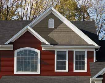TIPS TO GET STARTED Siding covers about half of the exterior of an average home, and it is the most important color choice you will make. Roof color has about 20% visual impact.