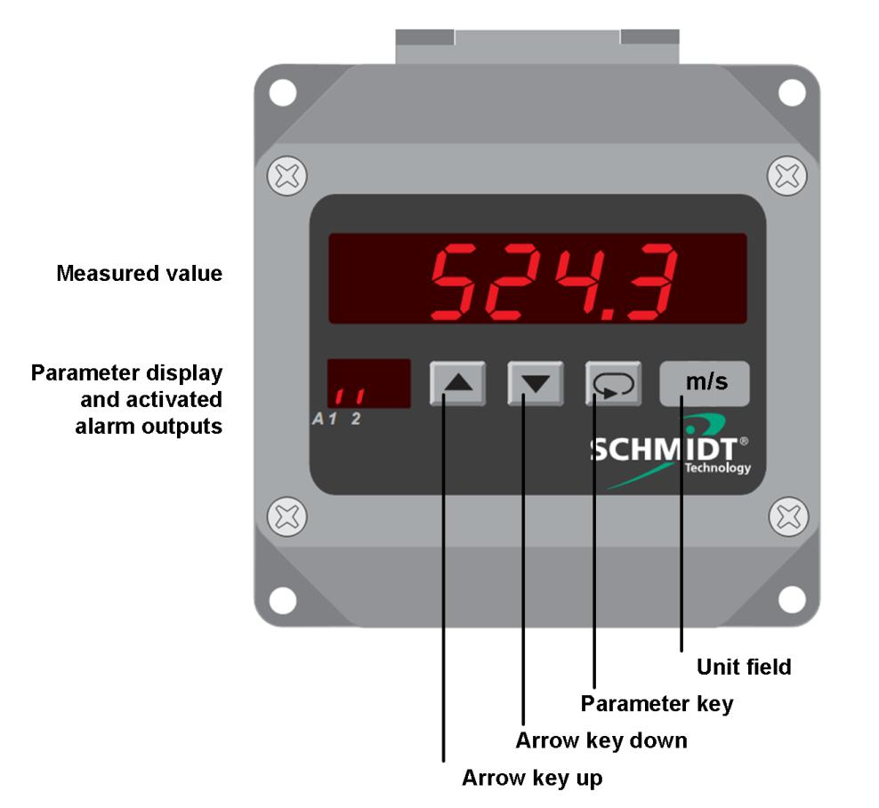 6 Startup Before switching on the SCHMIDT measured value display MD 10.010, check whether the device is installed correctly, both mechanically and electrically.