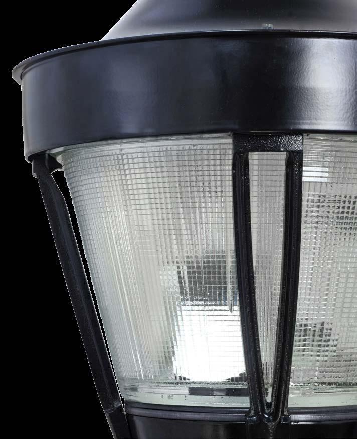 75 Visually Comfortable All models of the Post Top LED Series provide a visually
