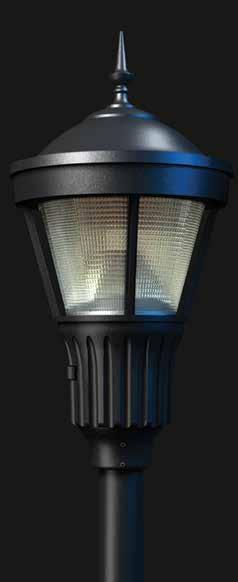 HOLOPHANE Cast Aluminum Finial Decorative Top Cover LED Module LED Optical Design Photocell Window Ease of