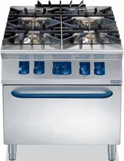 4 electrolux elco 900 Gas cookers All open burners on cook tops are equipped with Flame Failure safety