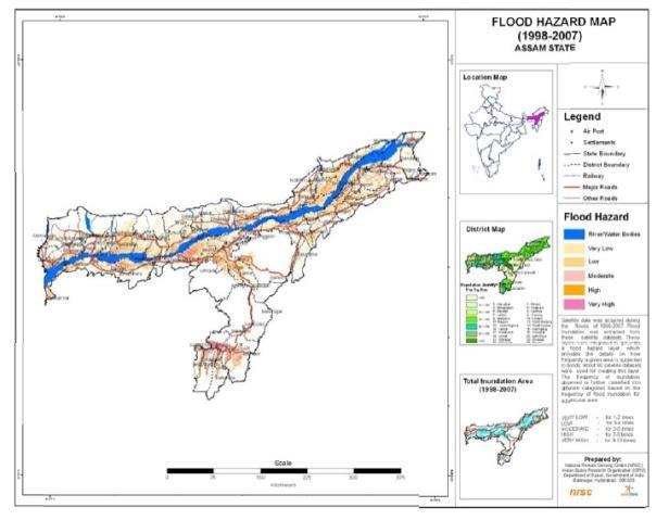 132 DISASTER RESILIENT HOUSING OF ASSAM: A CASE STUDY Figure 6 Flood Hazard Map of Assam (Source: Assam State Disaster Management Authority) 9.