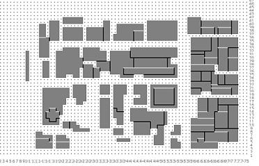 Source: Author Modified Urban Geometries for ENVI-met Simulations Manipulated Geometry_1 (Simulation_2) Heights of the buildings are