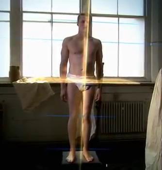 Therefore, the undressed figure was created showing a figure partially relaxed and partially in movement.