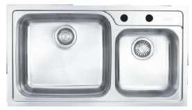 AQUARIO AEX 610 - A 18/10 10 stainless steel Inset sink 1 Big bowl, no drainer Bowl depth 22 cm