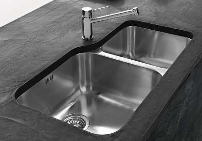 stainless steel Undermount sink 1 Big bowl, no drainer Bowl depth 20