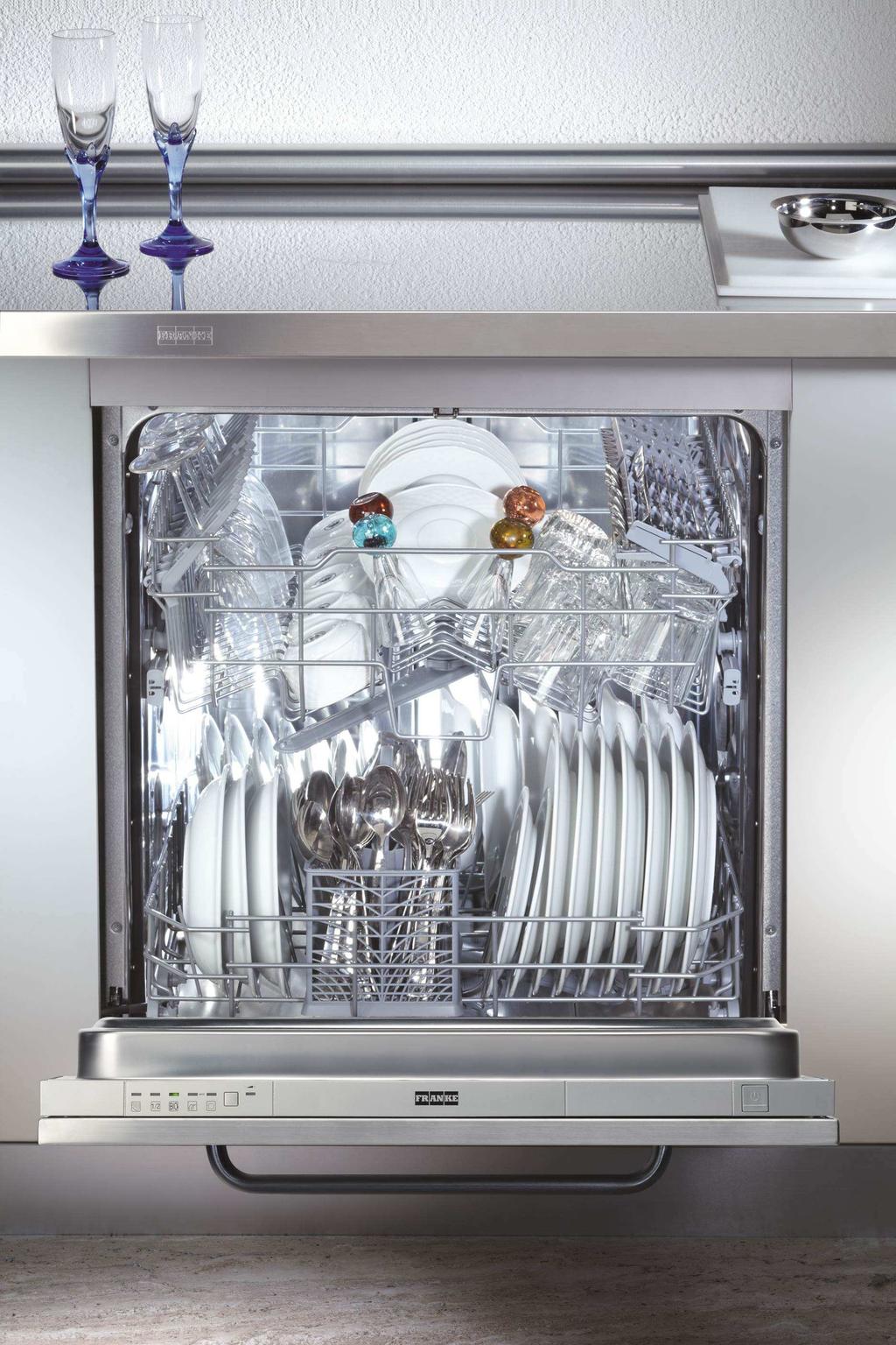 FRANKE DISHWASHER The latest generation of Franke dishwashers guarantees the very best performance: class A for low consumption, plus excellent washing and drying results in a short space of time