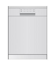 Normal, Eco, Glass, 1 Hour, Rapid and Soak 14 Standard place settings Noise level 49 db(a) Water consumption 3,080 liters/year Power consumption 266 kwh/year Electric control panel, Child Lock Dual
