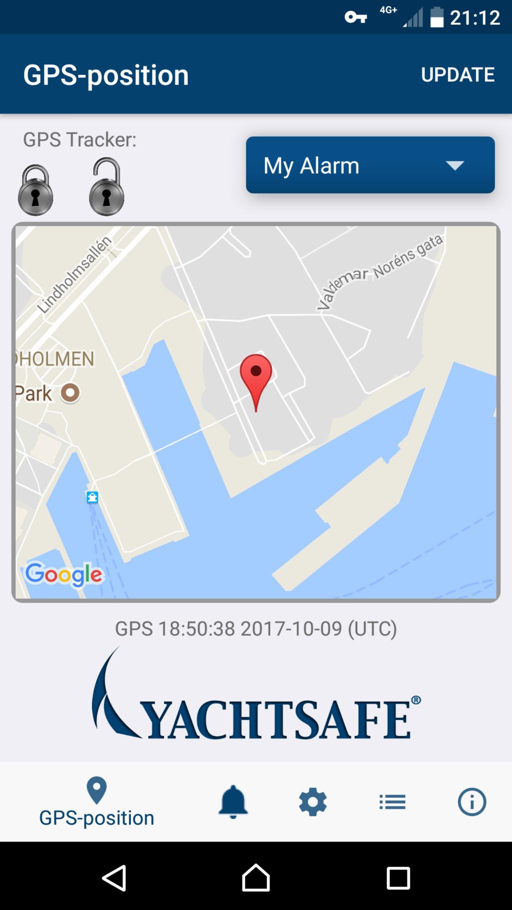 ios instructions Registration and activation Thank you for purchasing a YachtSafe
