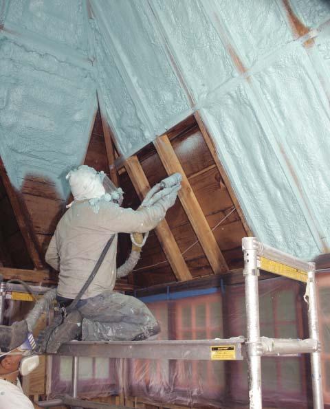 Insulating Unvented Attics With Spray Foam Closed-cell polyurethane foam provides the insulation, air barrier, and vapor retarder necessary for an unvented attic assembly by James Morshead As a