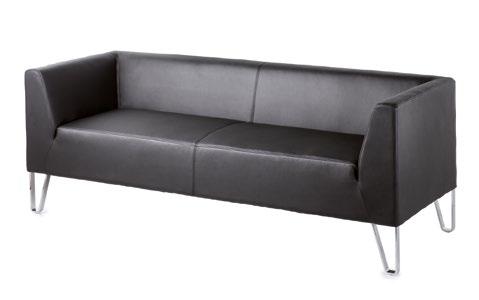 Linear - Faux leather reception tub seating 1 The attractive Linear faux leather seating has a simple, yet