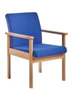 Meavy - Wooden frame waiting chairs 5 Meavy chairs combine the beauty of high quality upholstery and the strength of a solid beech wooden frame for a