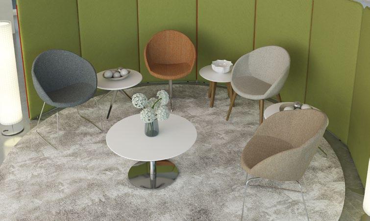 suitable for a wide range of lounge environments and informal meetings spaces.