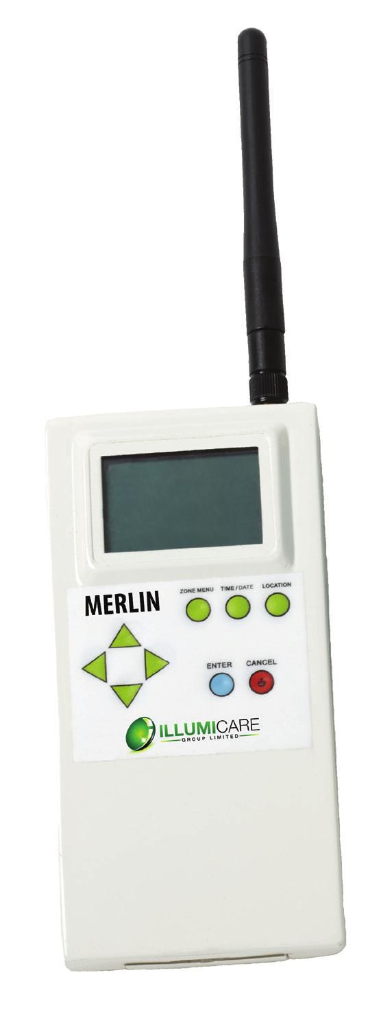 comes with 1 controller and 2 receivers. Each component may be purchased separately. MERLIN Construction: Polycarbonate Dimensions: Programmer - 9.84 x 2.75 x 0.83 Receiver - 7.20 x 5.82 x 1.