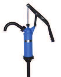 Hand pump JP-02 Hand pump JP-02 for acids, alkalies and water-based chemicals Shaft: Stainless steel 316