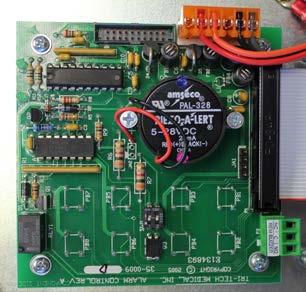 = Alarm Installation Wiring general fault dry contacts to building automation system or remote alarm The button board (shown here) is located in