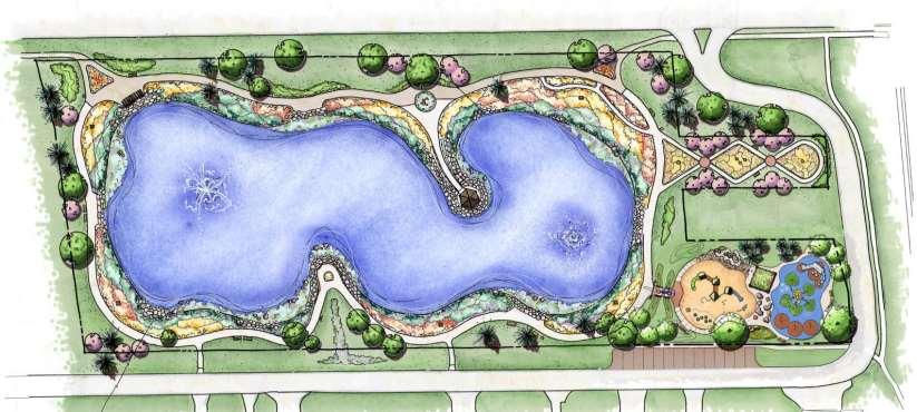 BMP Basin Plan Overflow 2 acre pond 8 depth, 3 million gallons Designed