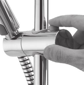 User guide - shower head NEVER ATTEMPT TO MAKE ANY ADJUSTMENT TO THE SHOWER HEAD BY PULLING ON THE SHOWER HOSE. 1.