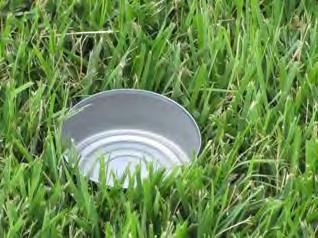 Catch-Can Test Container Run your sprinklers until a depth of 1 is caught and record the time.