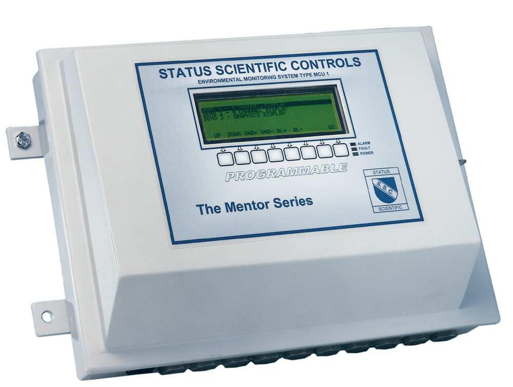 MCU3 control unit. The MCU3 can monitor up to eight channels. Channels 1 to 4 are located on a lower platform whilst channels 4 to 8 are located on a hinged upper level.