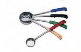 Smallwares Food Dispensing Utensils LADLES - TWO PIECE HEAVY DUTY Product # Capacity O/A Length (mm) EFI-OT047 1/2 oz 11½ (288) EFI-OT048 1 oz 12 (300) EFI-OT049 2 oz 12½ (313) EFI-OT050 3 oz 12½