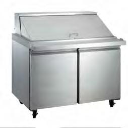 Refrigeration Pizza Prep Tables & Mega-Top Prep Tables CLASSIC-CHILL SERIES CPDR3-93CC PIZZA PREP TABLE FEATURES High quality Stainless Steel cabinets -- Features 24 gauge, Type 304 Stainless Steel